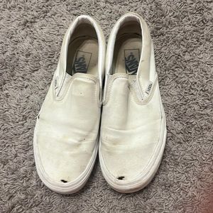 Women’s size 9 white used vans